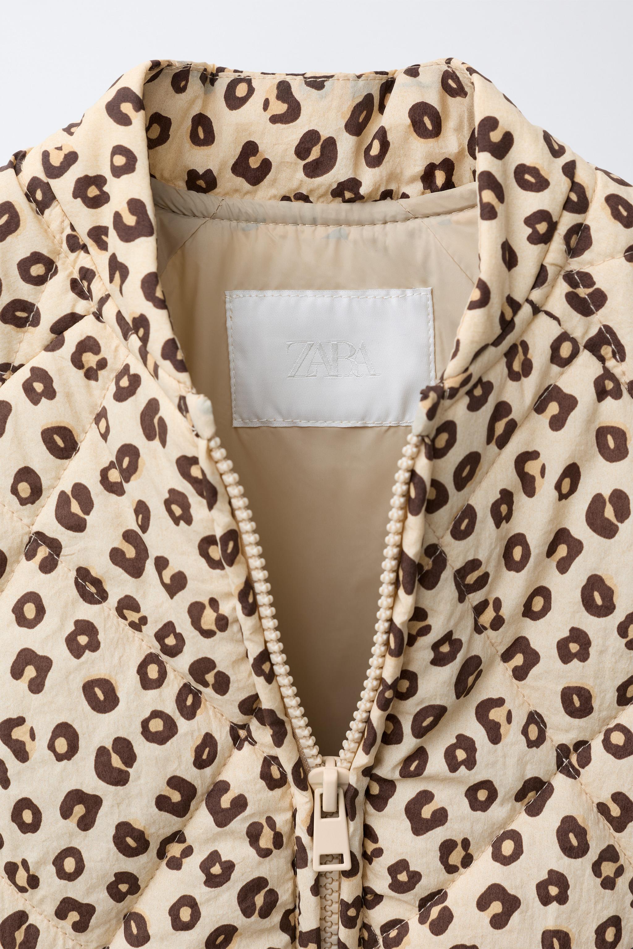 BLOUSON MATELASSÉ ANIMAL PRINT